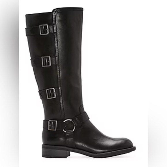 FRYE AND CO. Shoes - Frye and Co. Womens Cyra Stacked Heel Motorcycle Boots